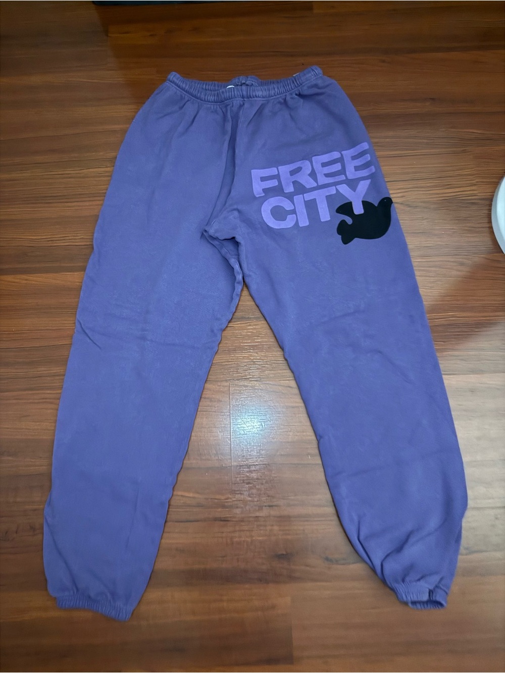 freecity Purple Logo Track Pants